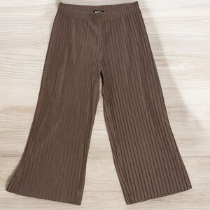 NWOT Bailey 44 Brown Pleated Wide-Leg Pants sz XL